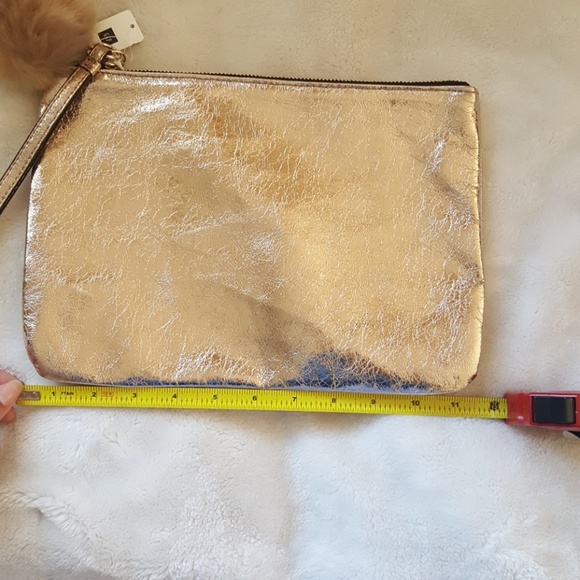 Bronze Pom Pom Makeup Bag - Picture 4 of 5